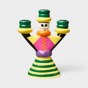 Target x Cecilia Ruiz 2025 Dia de Los Muertos 3 pillar ceramic candle holder